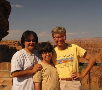 with family at Arizona